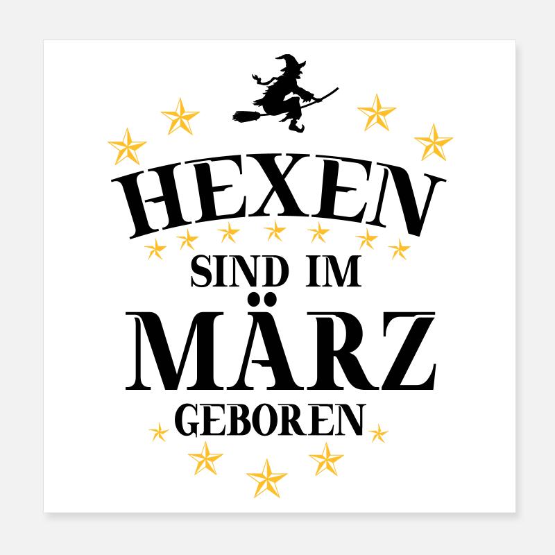 Sorcières de mars Poster 20 x 20 cm