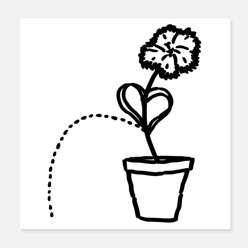 Pipinelke Poster 20x20 cm