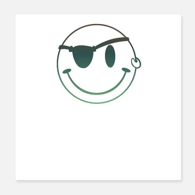 pirate Poster 20 x 20 cm