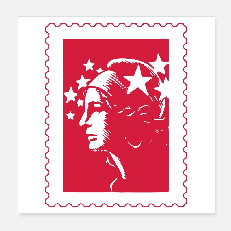 Bereits gestempelt (e) Poster 20x20 cm