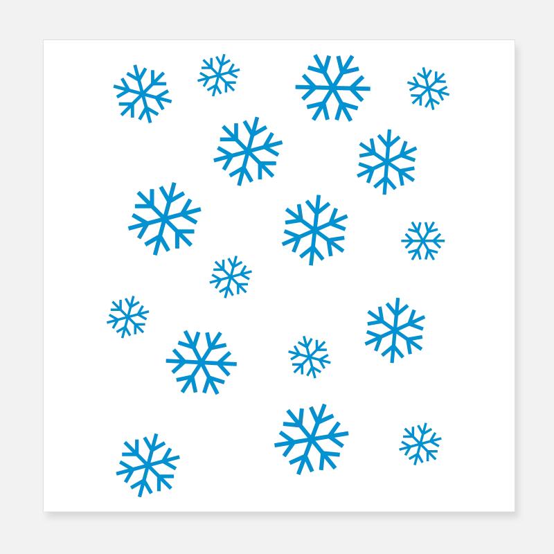neige Poster 20 x 20 cm