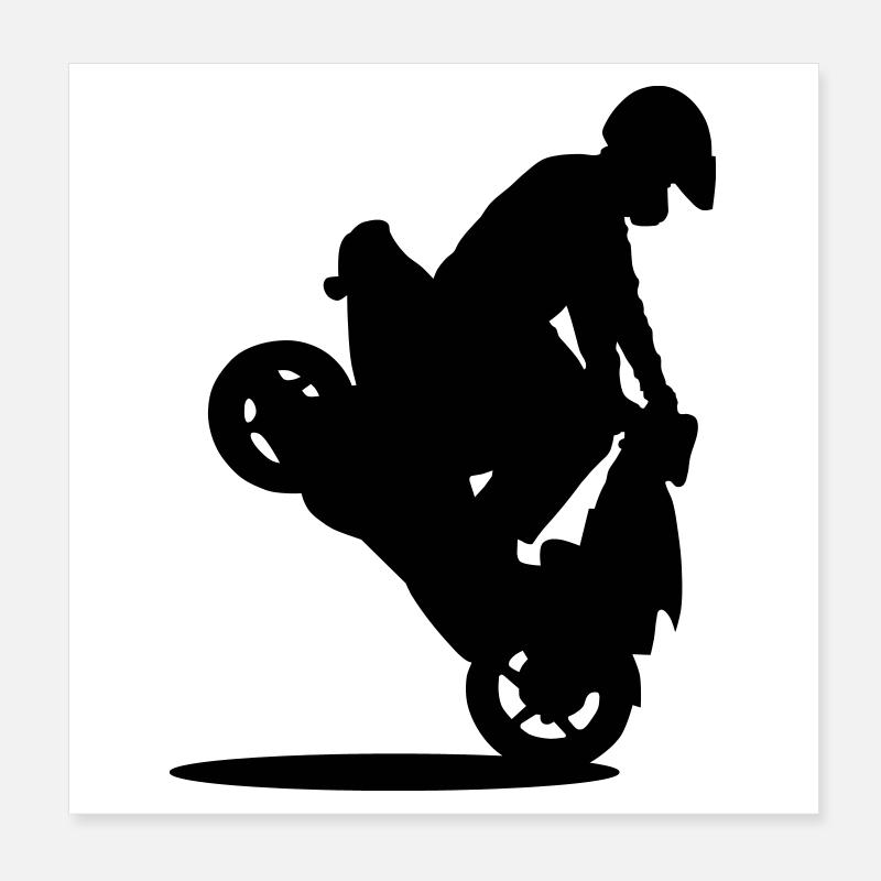 Roller Stunt Poster 20x20 cm