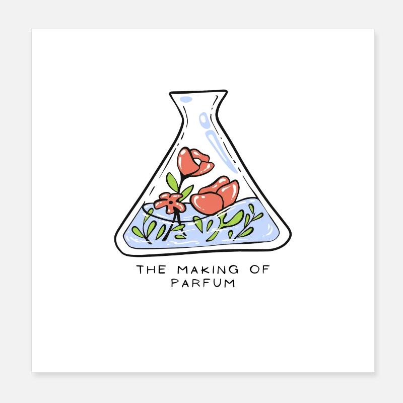The making of perfume Poster 8" x 8" (20x20 cm)