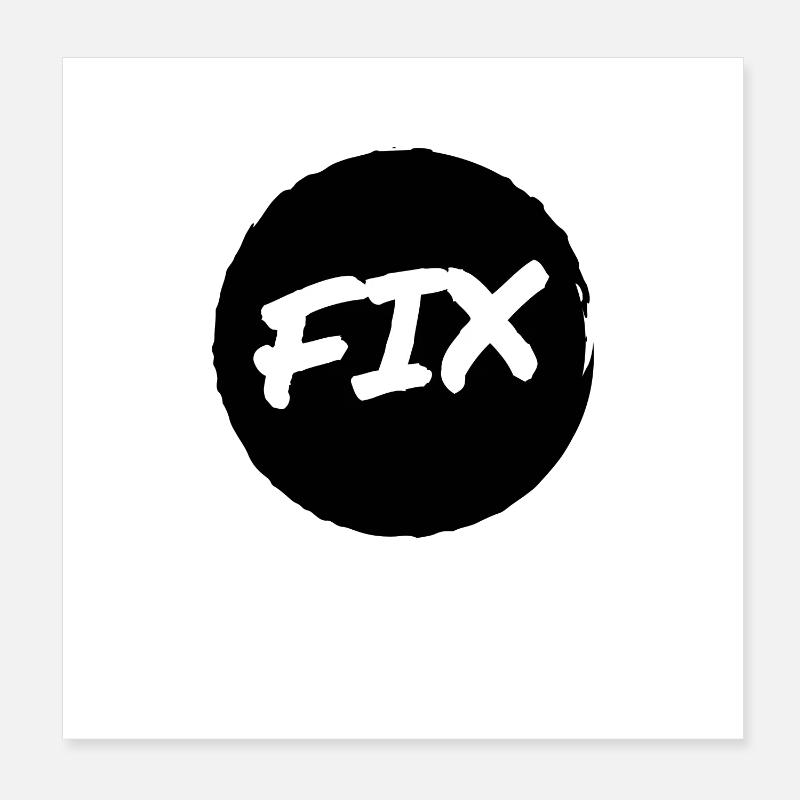 Fix - 100% sicher, fix hoit Oida ;-) Poster 20x20 cm