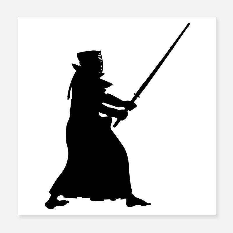 Kendo Poster 20 x 20 cm