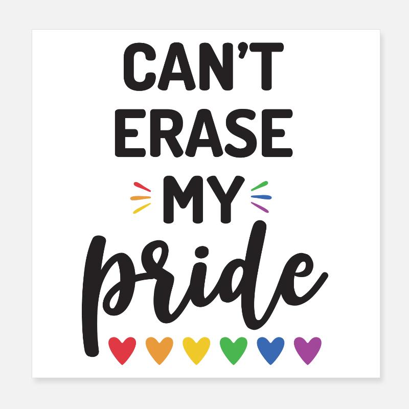 Impossible d’effacer ma fierté Poster 20 x 20 cm