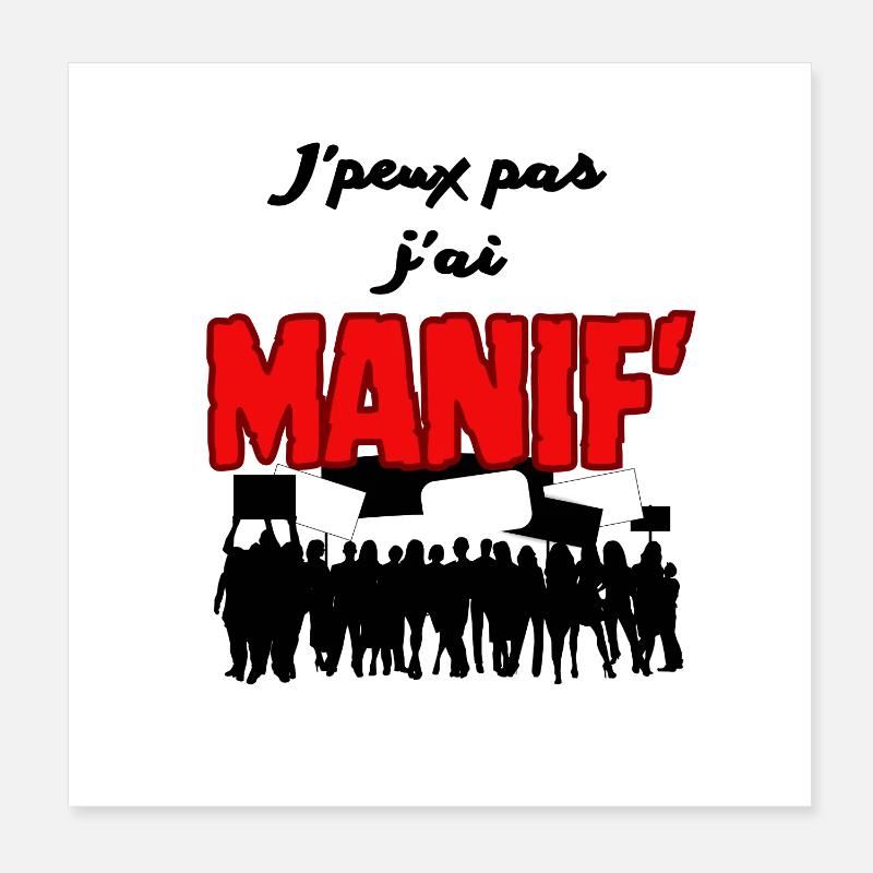Manif Poster 20 x 20 cm