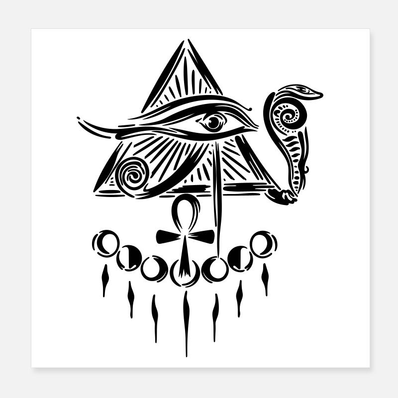Horus Auge Horusauge Poster 20x20 cm
