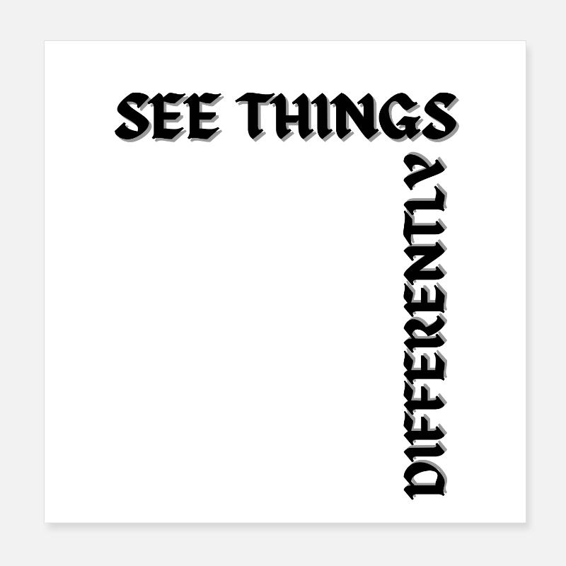 See things differently Poster 8" x 8" (20x20 cm)