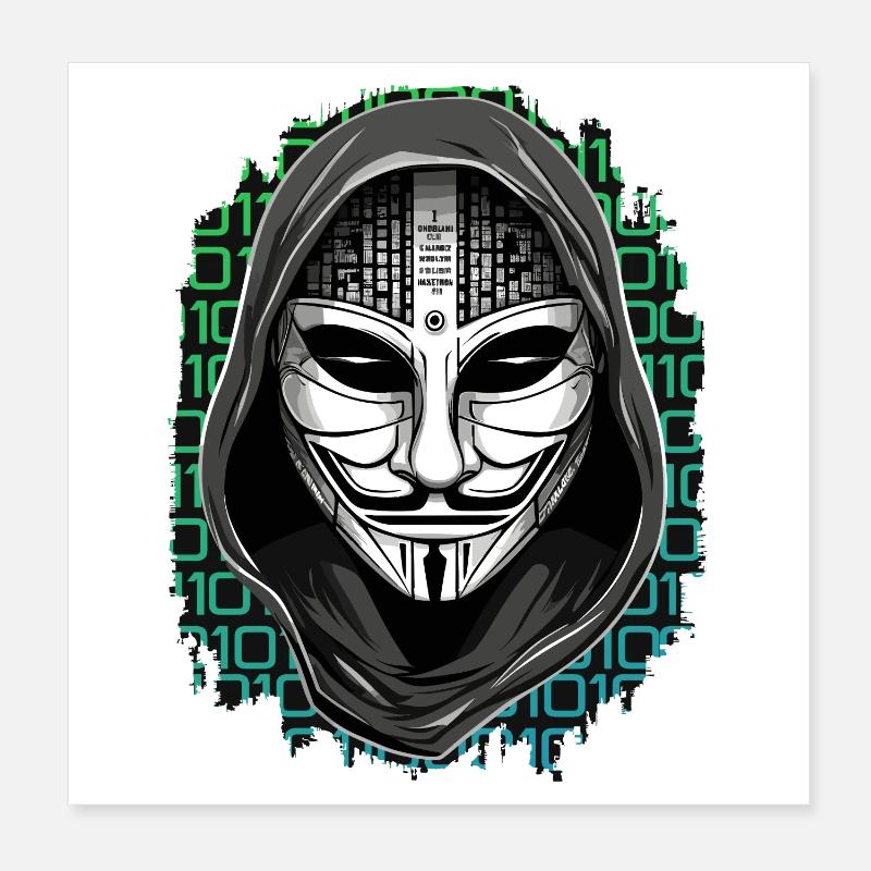 Pirate anonyme Poster 20 x 20 cm