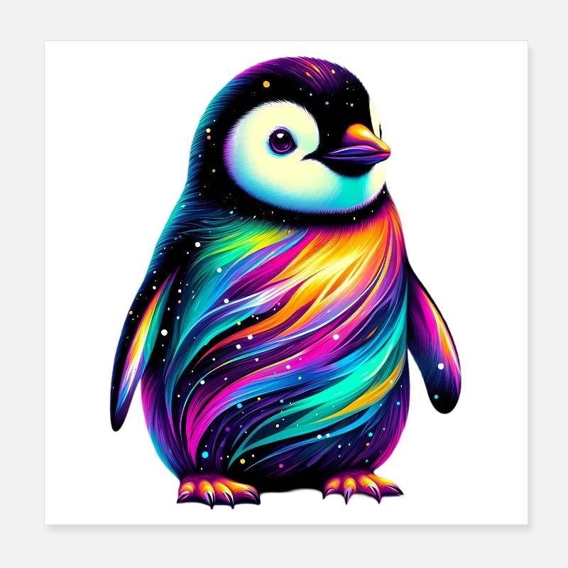 Pinguin Poster 20x20 cm