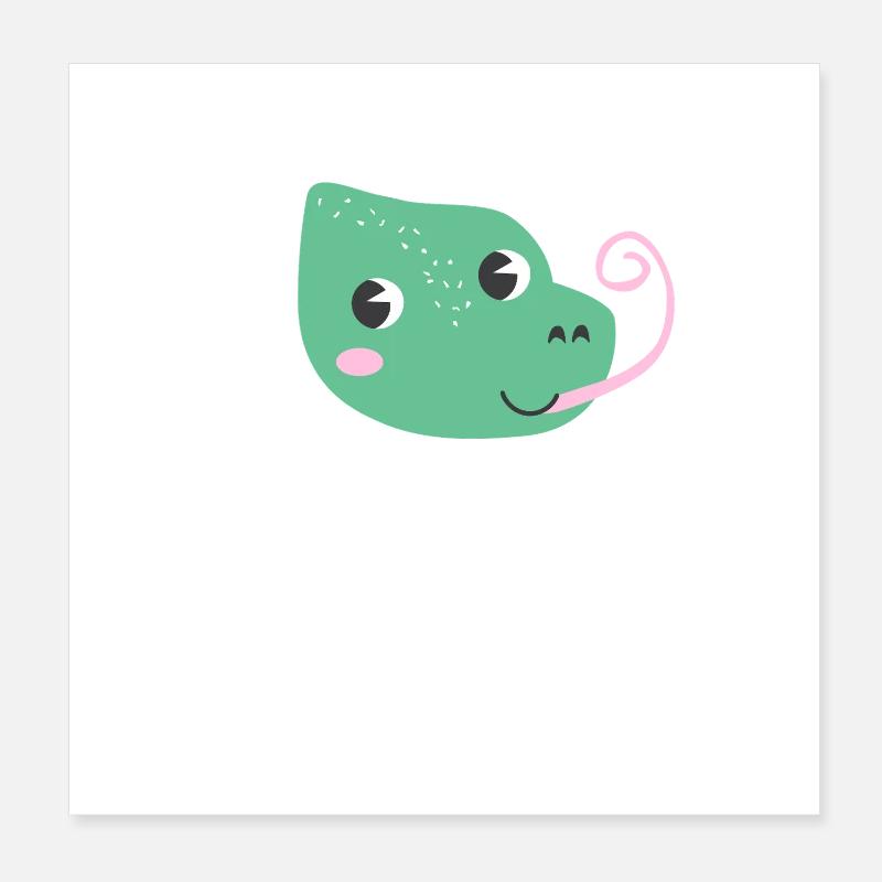 Incroyable iguane tropical Poster 20 x 20 cm