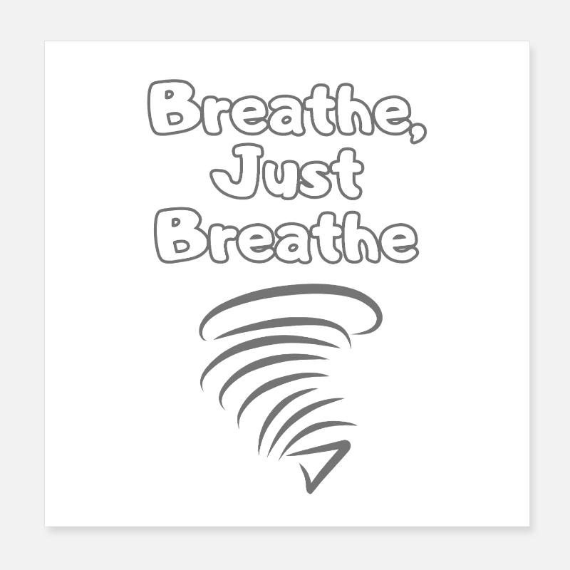 BREATH Self-Care – Déclaration d’amour de soi Poster 20 x 20 cm
