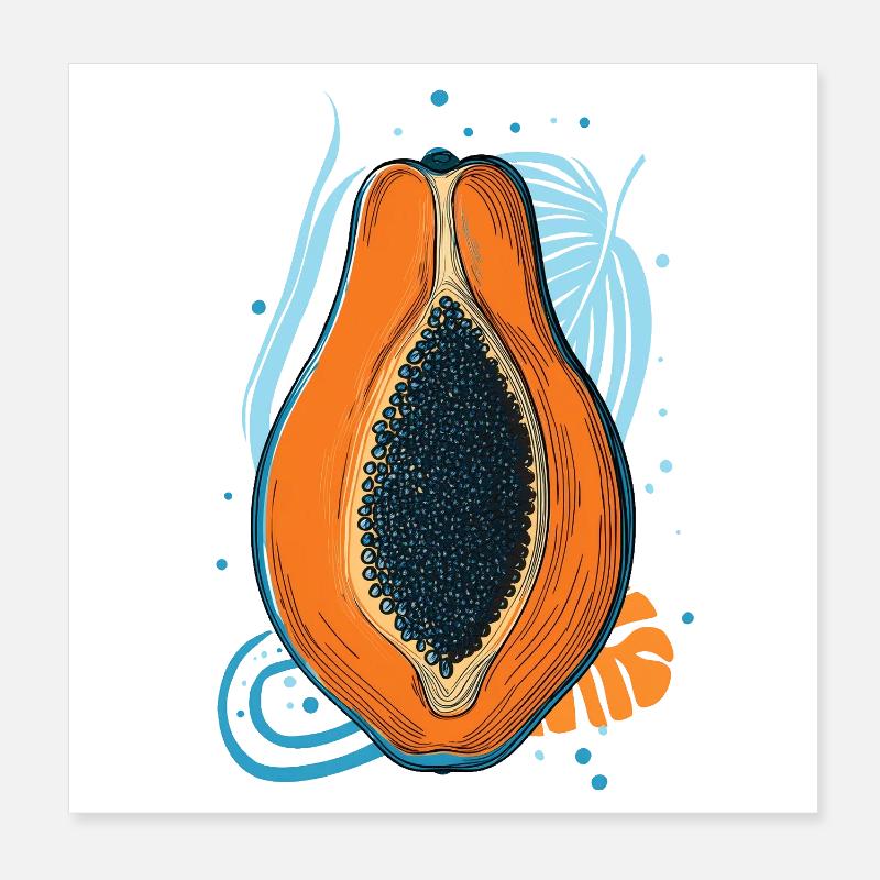 papaye Poster 20 x 20 cm