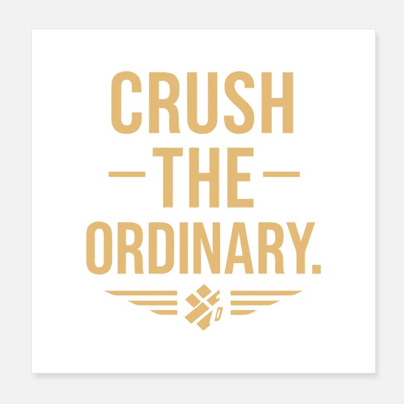 Empowering Wear : écraser le message de l’ordinaire Poster 20 x 20 cm