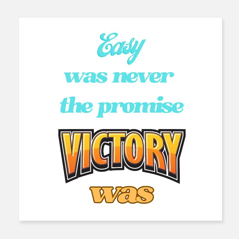 Inspirer une pression motivationnelle Poster 20 x 20 cm