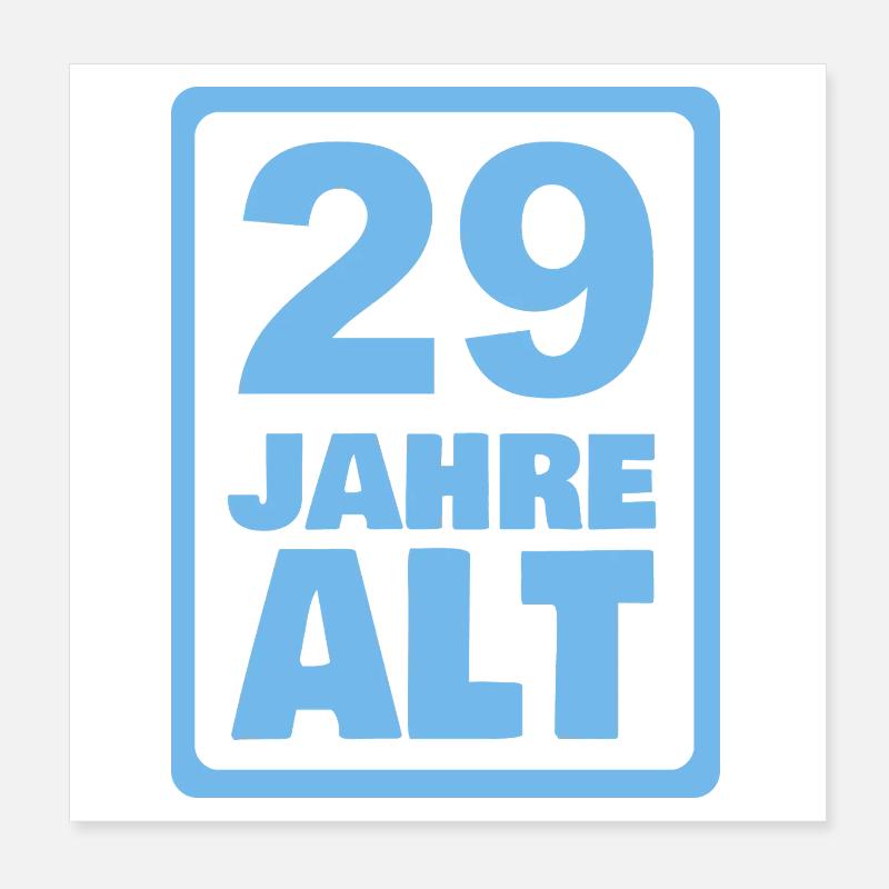 29 Poster 20 x 20 cm