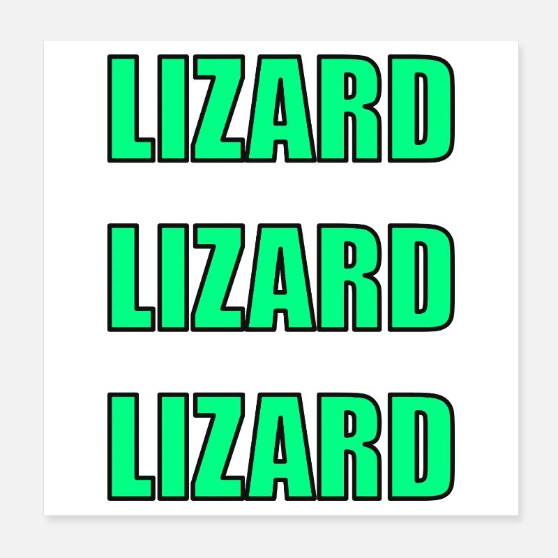 Lizard Echo Poster 8" x 8" (20x20 cm)
