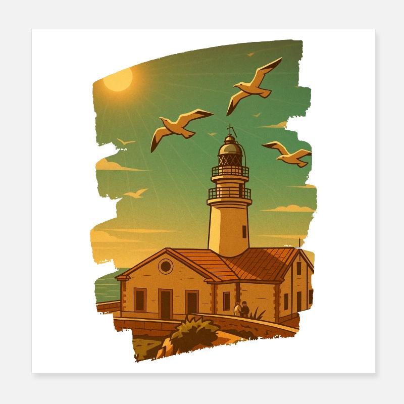 Far de Capdepera - Cala Ratjada Poster 20 x 20 cm