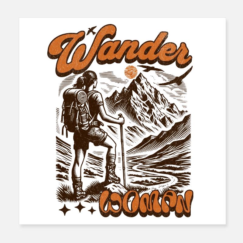 Wander Woman Poster 8" x 8" (20x20 cm)