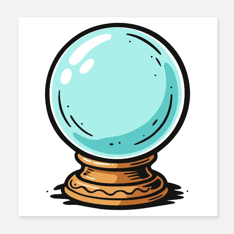 Boule de cristal Poster 20 x 20 cm
