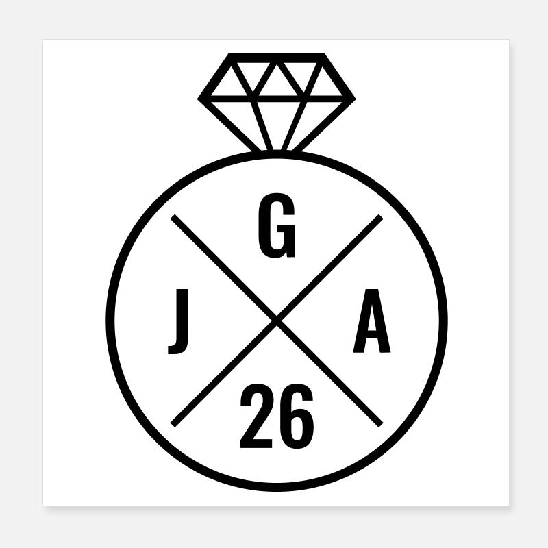 JGA 26 Ehering Ring Junggesellinnenabschied 2026 Poster 20x20 cm