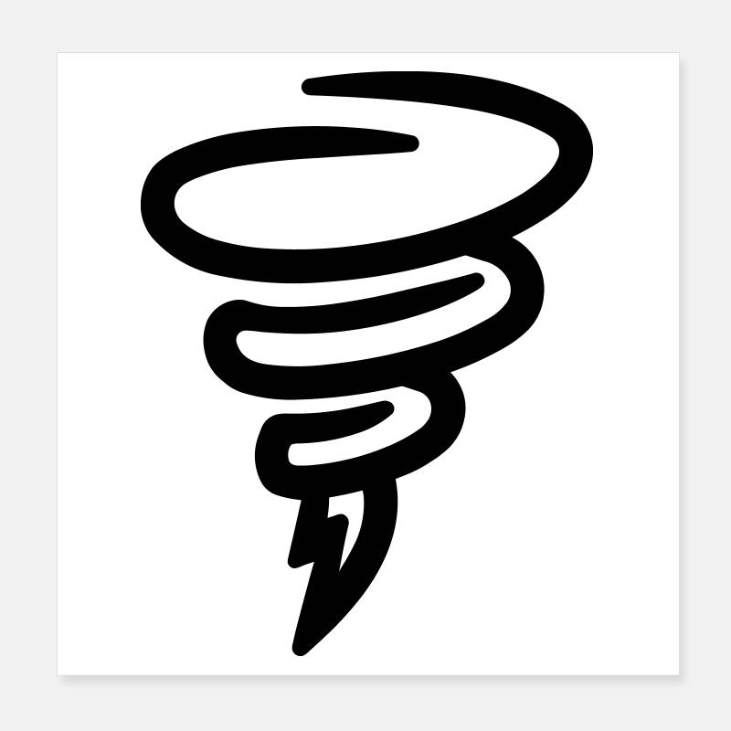 Tornado Poster 20x20 cm