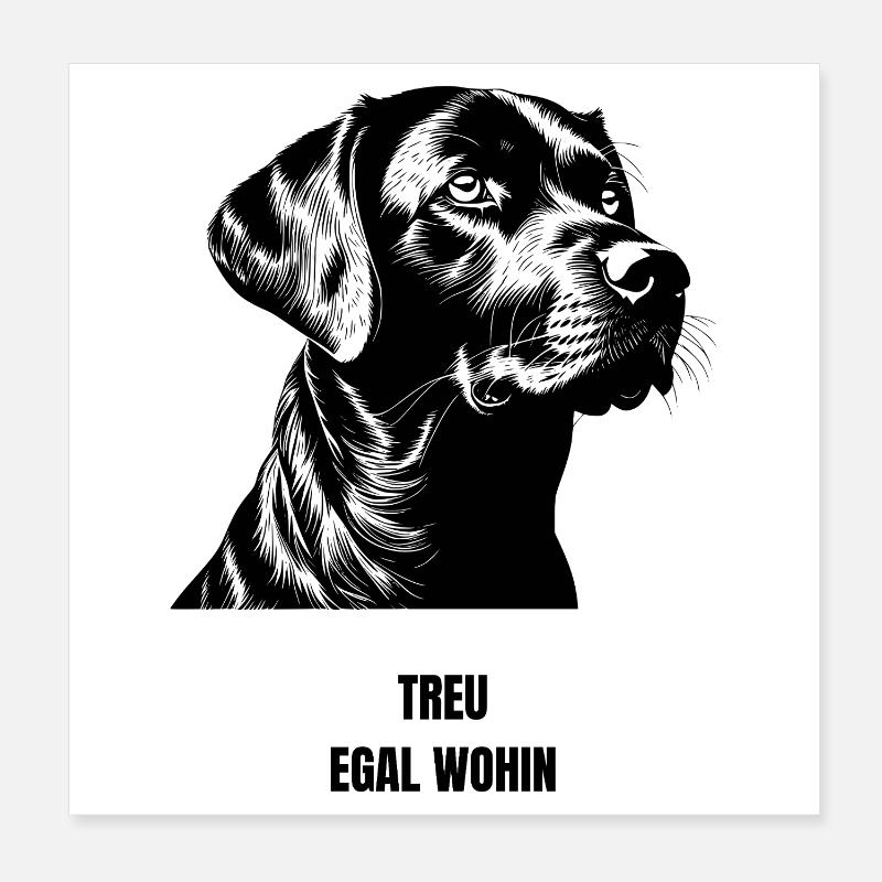 NM Hoddie - Loyal où que ce soit Poster 20 x 20 cm