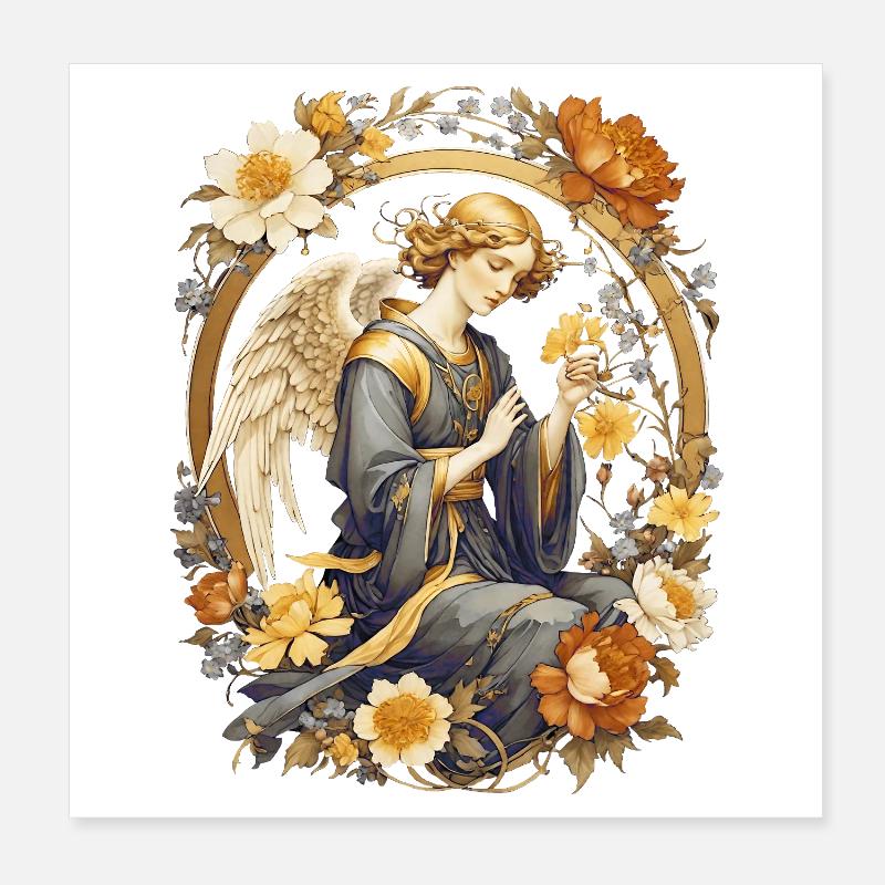 Angel Poster 8" x 8" (20x20 cm)