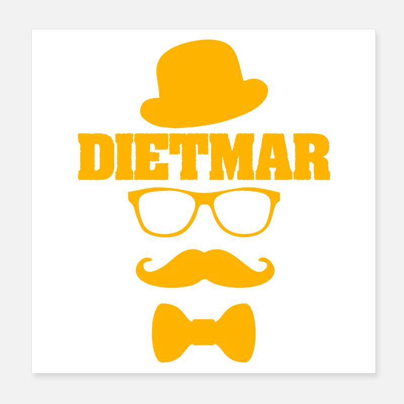 Schnauzer Dietmar Poster 20 x 20 cm