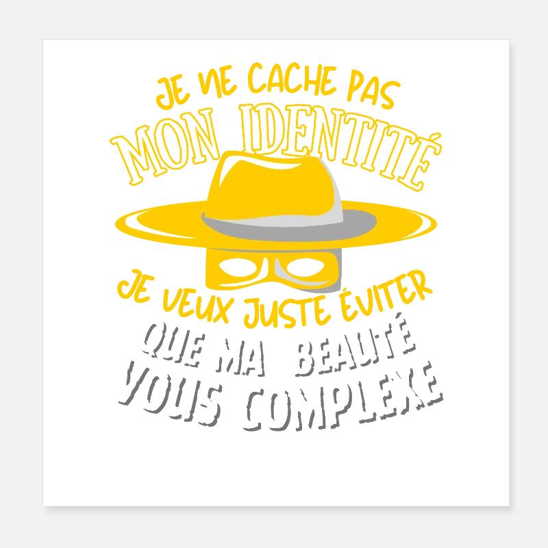 Beauté cachée Poster 20 x 20 cm