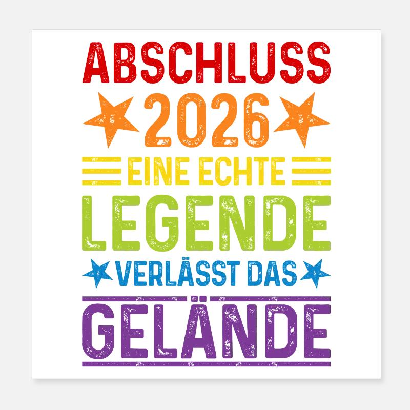Conclusion 2026 La véritable légende quitte le site Poster 20 x 20 cm