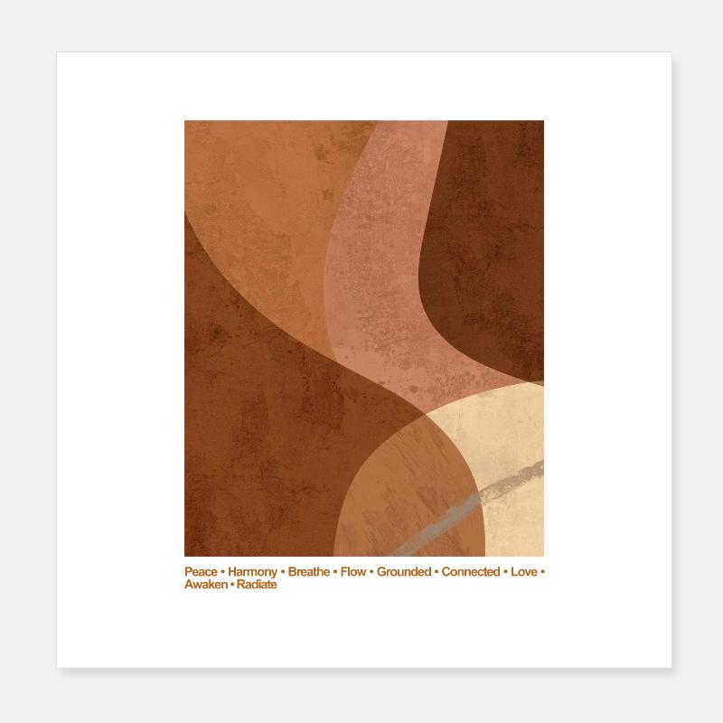 Peace & Harmony Poster 8" x 8" (20x20 cm)