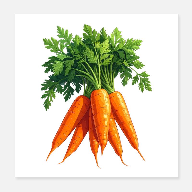 Carrots / Carrots Poster 8" x 8" (20x20 cm)