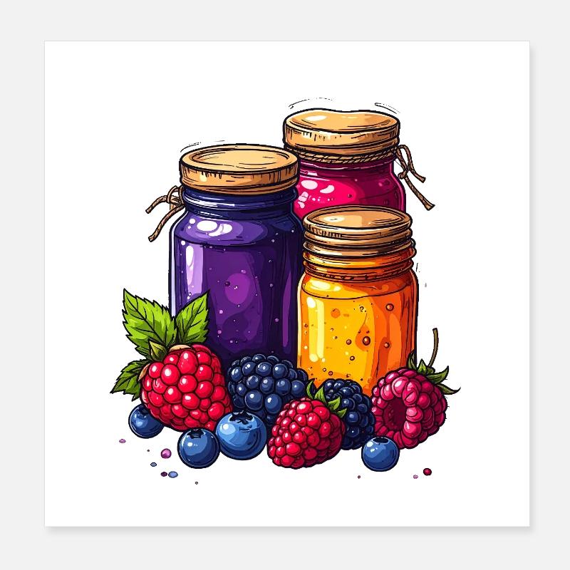 confiture Poster 20 x 20 cm