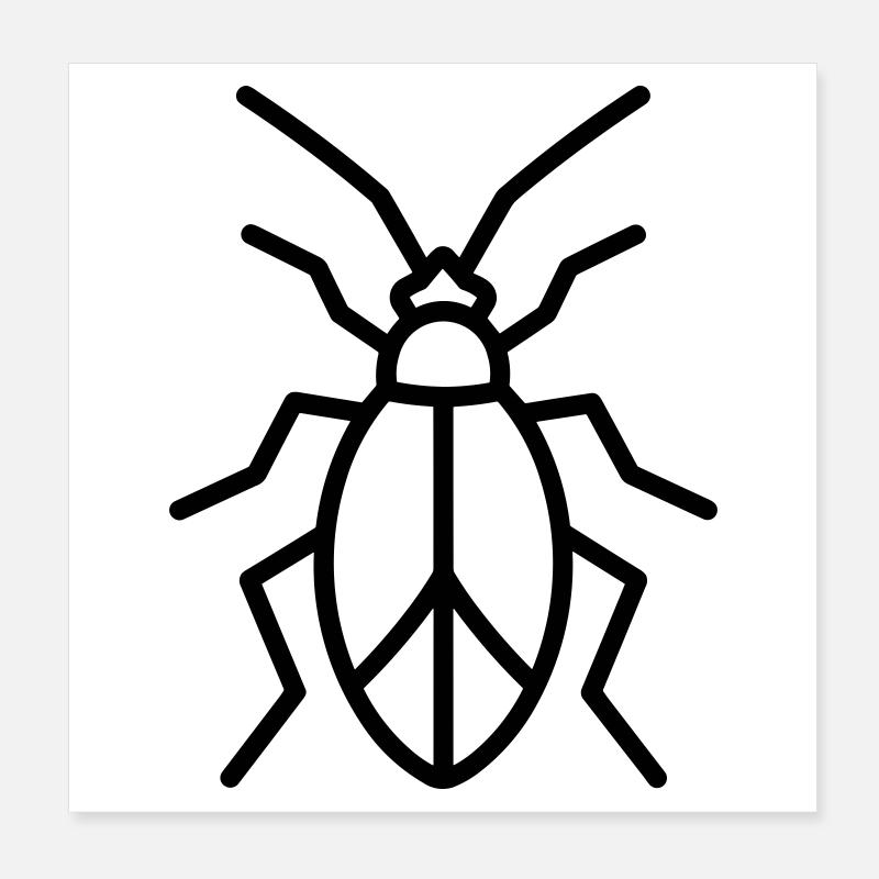 Aphid Poster 8" x 8" (20x20 cm)