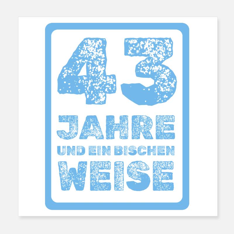 43 Poster 20 x 20 cm