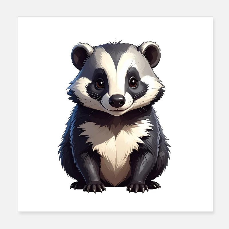 Dachs Poster 20x20 cm