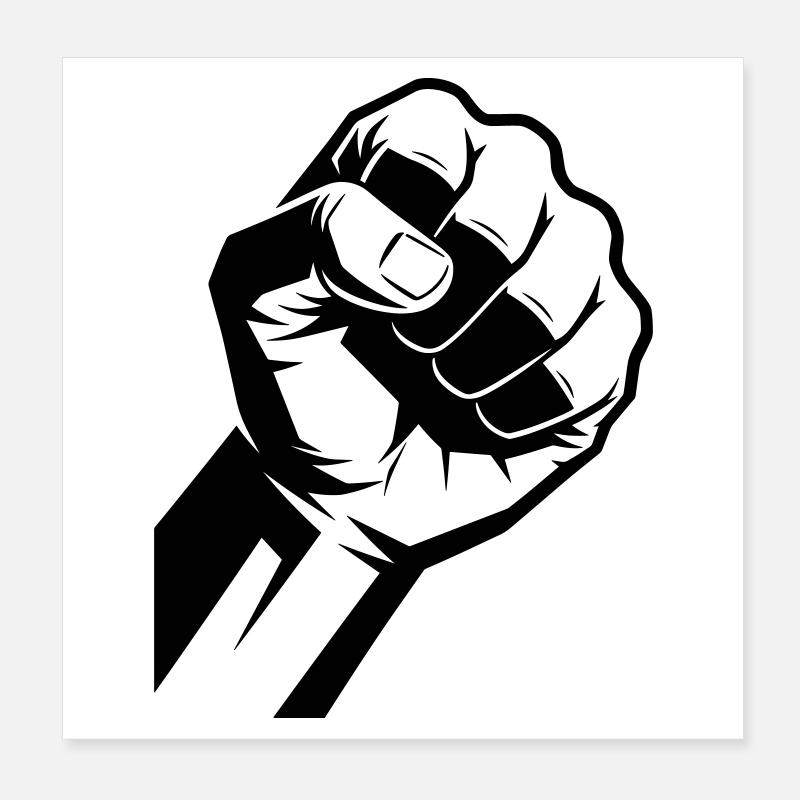 Pugno Poster 20x20 cm