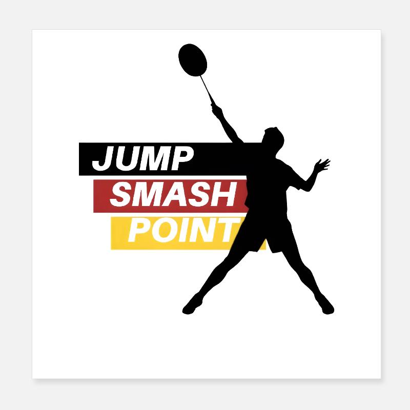Sprung Smash Punkt Poster 20x20 cm
