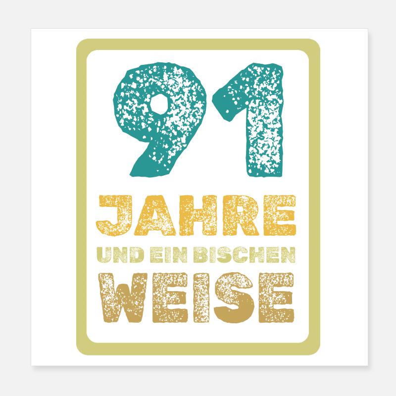 91 Poster 20x20 cm