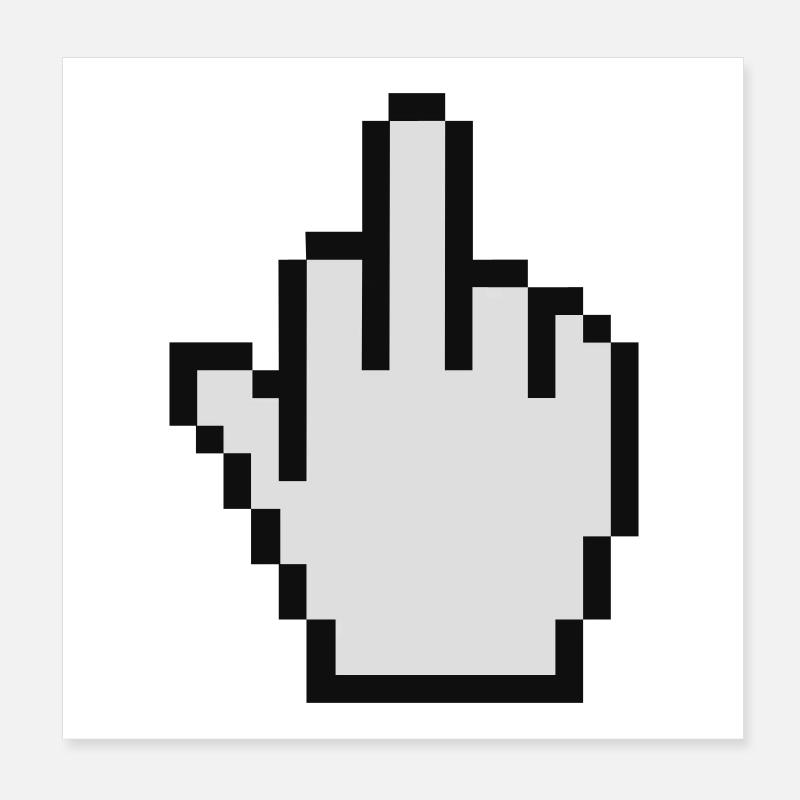 mouse_fu Poster 20x20 cm