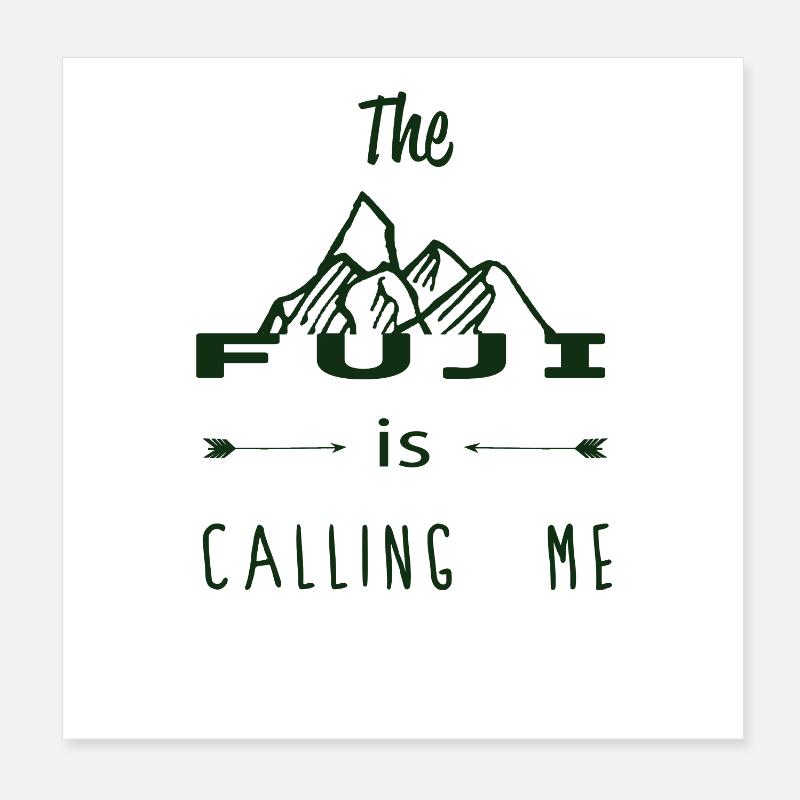 Appel du Mont Fuji Poster 20 x 20 cm