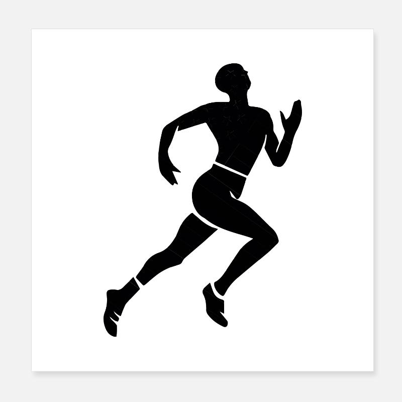 Leichtathletik Poster 20x20 cm