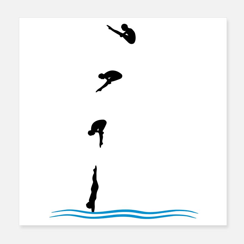 Saut de tour Poster 20 x 20 cm
