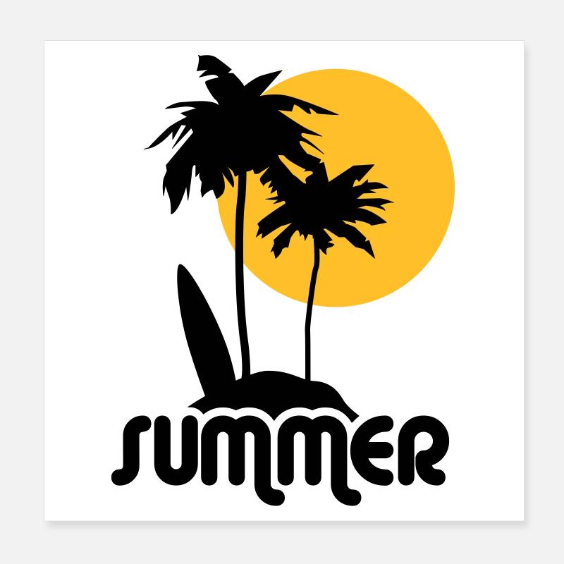 summer Poster 8" x 8" (20x20 cm)