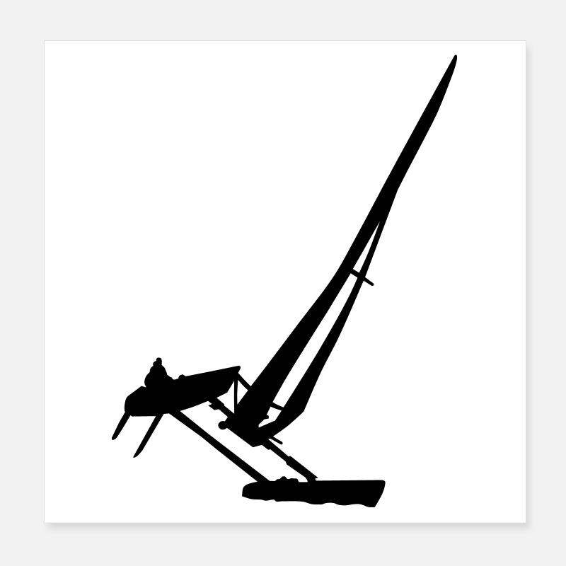 catamaran Poster 20 x 20 cm
