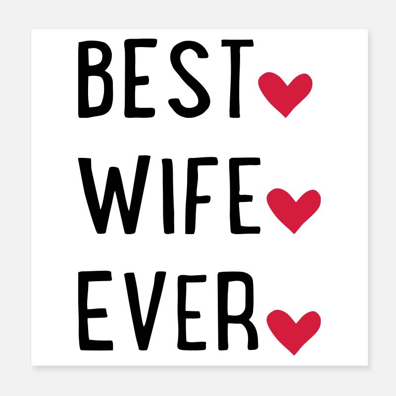 Wife Poster 8" x 8" (20x20 cm)