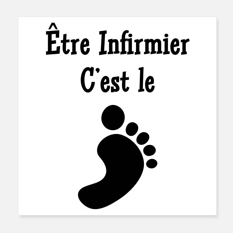 Nurse PKrankenschwester Infirmier Infirmière Poster 8" x 8" (20x20 cm)