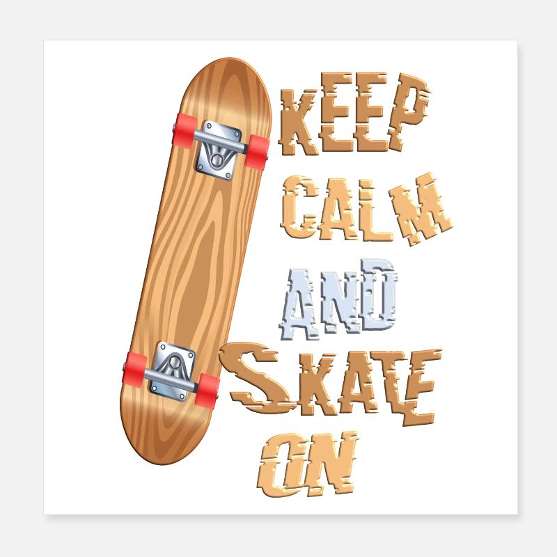Patineurs Poster 20 x 20 cm